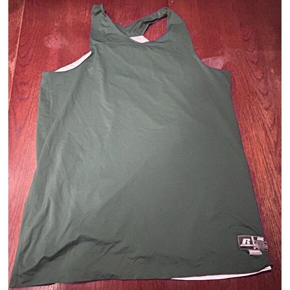 Russell Athletic Tank Top Men's 2XL Sportwear Sleeveless Muscle Logo Green - Picture 1 of 7
